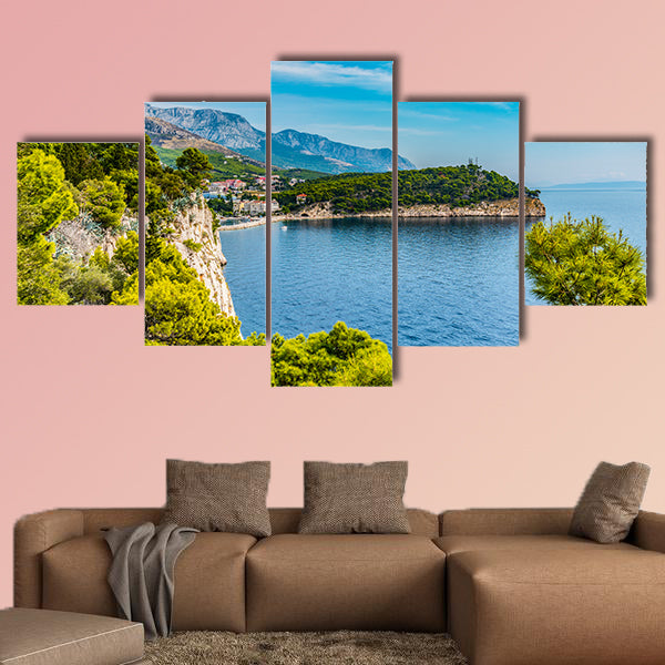 Croatia, Dubrovnik, the panoramic view of the old town multi panel canvas wall art