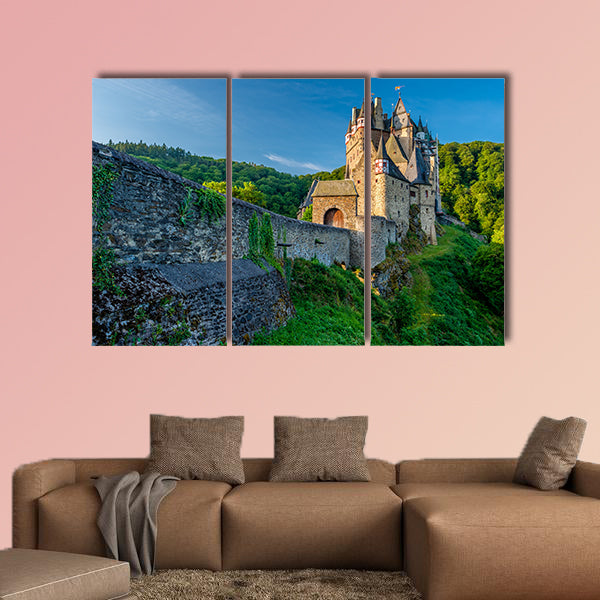 Burg Eltz castle in Rhineland, Palatinate state, Germany multi panel canvas wall art