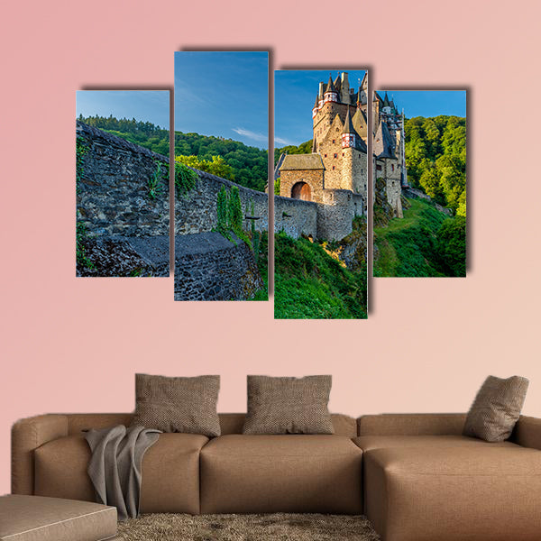 Burg Eltz castle in Rhineland, Palatinate state, Germany multi panel canvas wall art