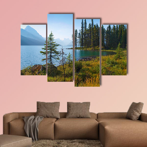 Beautiful morning mood by the lake as seen in the wilderness wall art