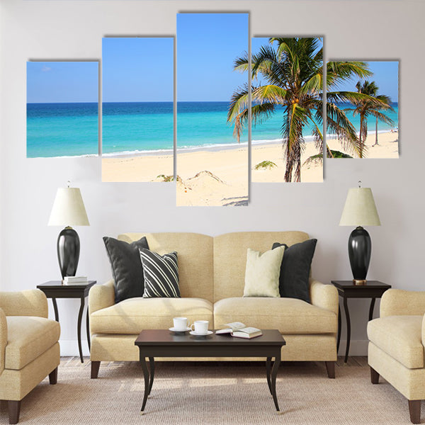 Caribbean beach Playa Megano Multi panel canvas wall art