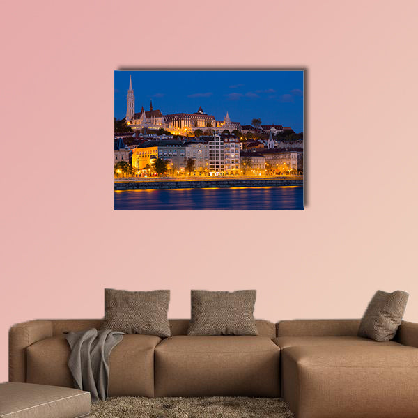 Matthias Church and Fisherman Bastion in nungarian light in Budapest wall art