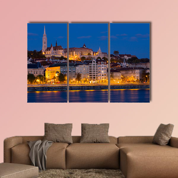Matthias Church and Fisherman Bastion in nungarian light in Budapest wall art