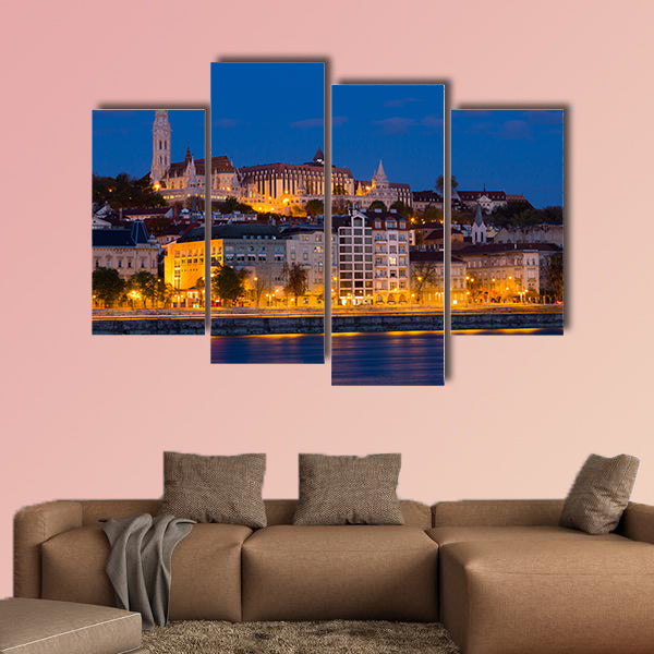 Matthias Church and Fisherman Bastion in nungarian light in Budapest wall art