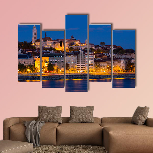 Matthias Church and Fisherman Bastion in nungarian light in Budapest wall art