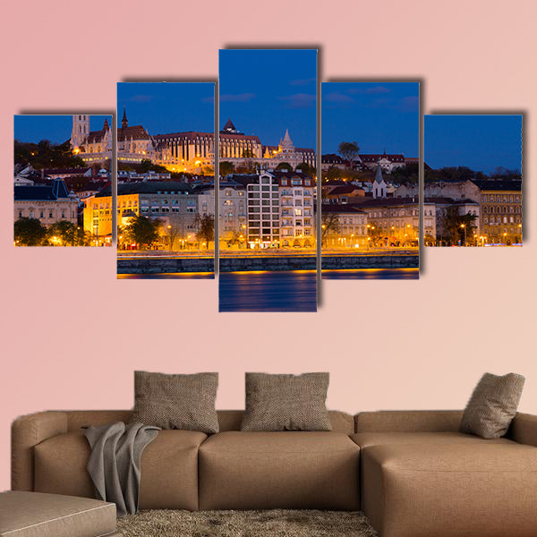 Matthias Church and Fisherman Bastion in nungarian light in Budapest wall art