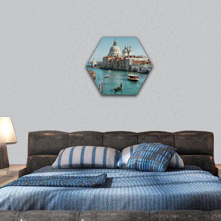 Venice hexagonal canvas wall art