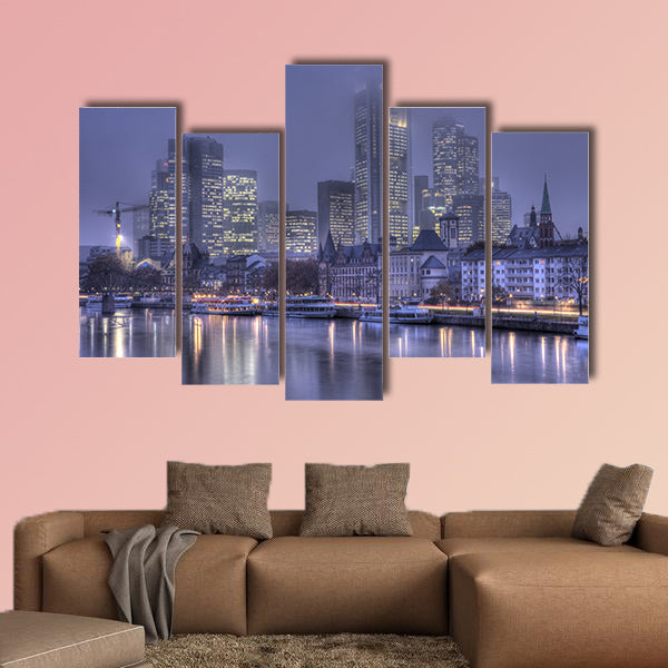  Skyline Frankfurt am Main multi panel canvas wall art