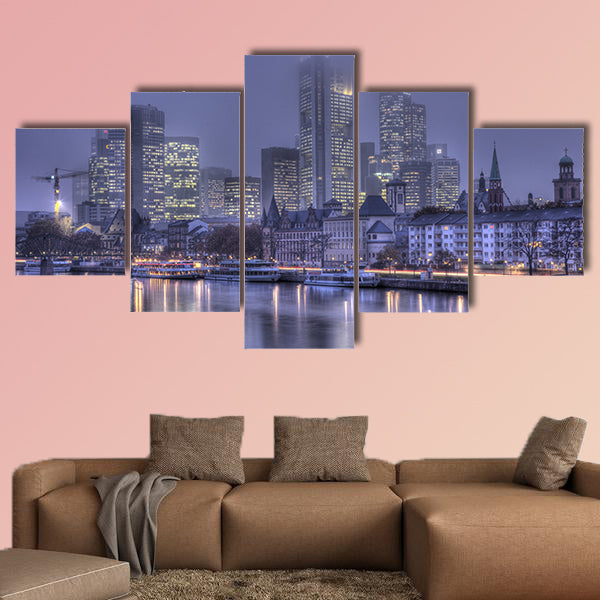  Skyline Frankfurt am Main multi panel canvas wall art