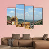 The Amber Fort overlooking the town of Amer multi panel canvas wall art