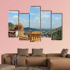 The Amber Fort overlooking the town of Amer multi panel canvas wall art