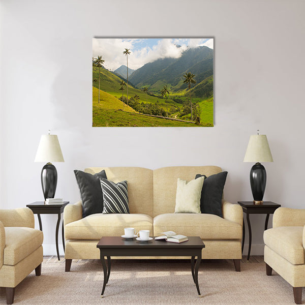 Wax palm trees of Cocora Valley, Colombia Multi Panel Canvas Wall Art