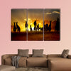 Sunset Australian outback kangaroo series multi panel canvas wall art