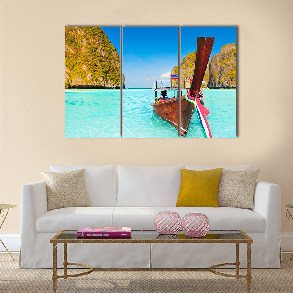 Maya Bay at Sunrise Multi panel canvas wall art