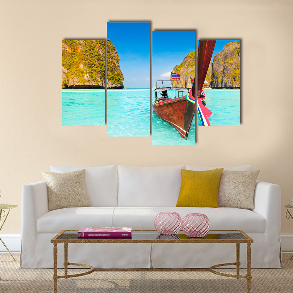 Maya Bay at Sunrise Multi panel canvas wall art