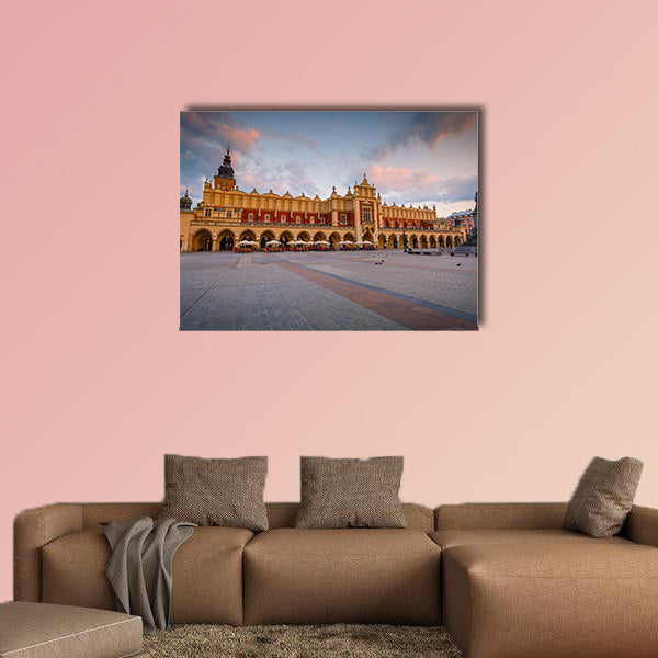 The Cloth Hall and Town Hall Tower in the main square canvas wall art