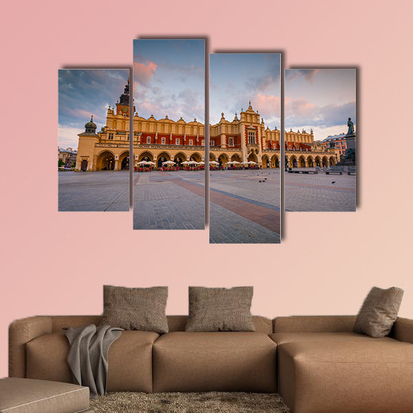 The Cloth Hall and Town Hall Tower in the main square canvas wall art
