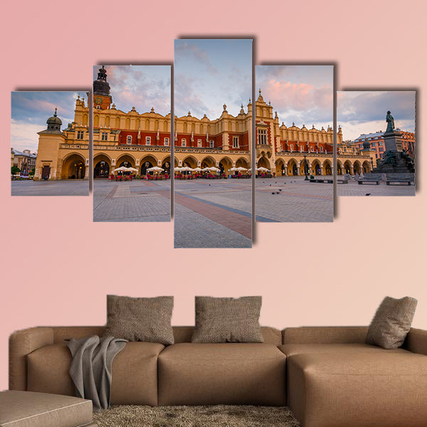 The Cloth Hall and Town Hall Tower in the main square canvas wall art
