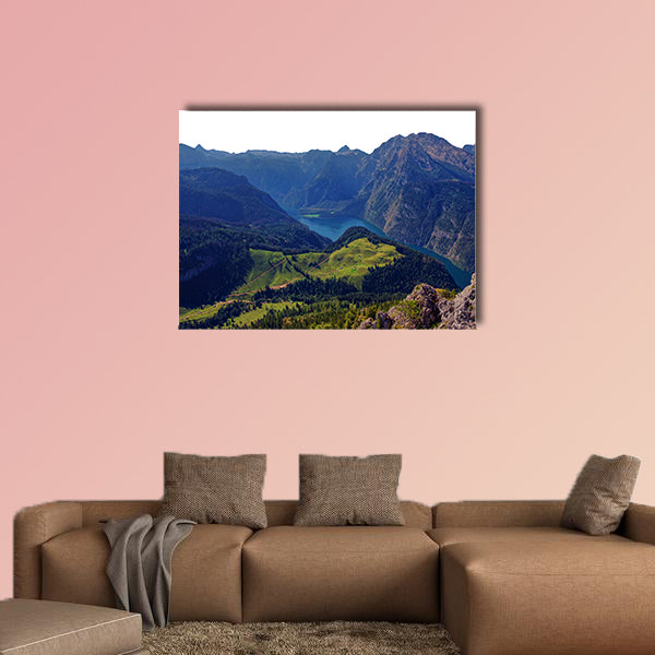 Konigssee Lake in Germany Alps multi panel canvas wall art