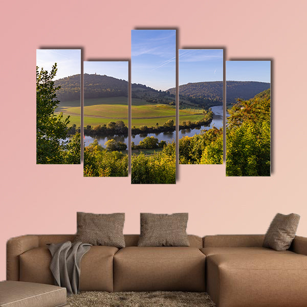 Neckarsteinach near Hedelberg in Germany at sunrise wall art