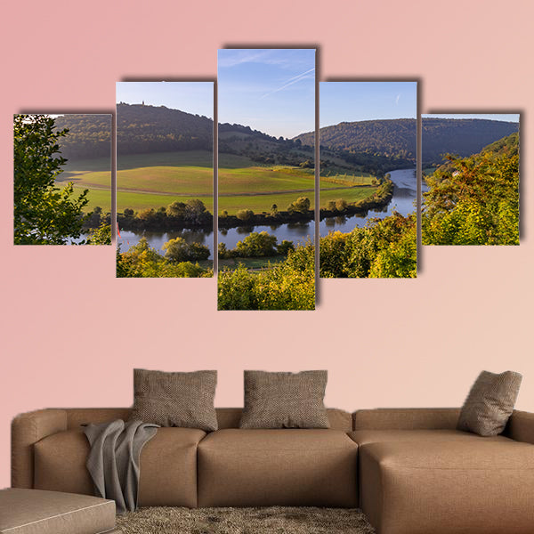 Neckarsteinach near Hedelberg in Germany at sunrise wall art