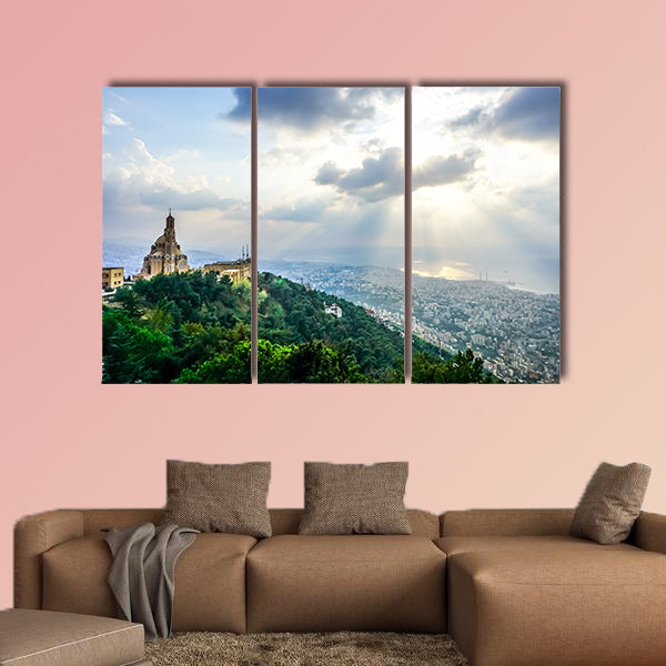 Harissa Our Lady of Lebanon Marian Shrine Pilgrimage Site wall art