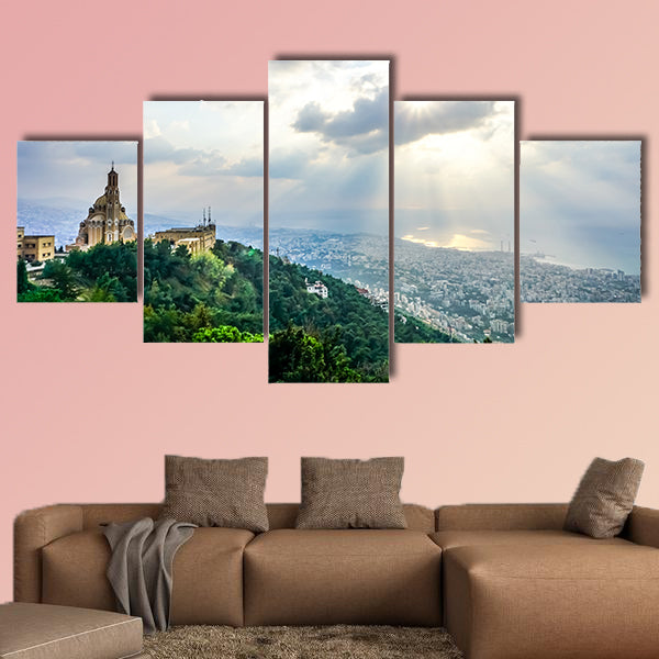 Harissa Our Lady of Lebanon Marian Shrine Pilgrimage Site wall art