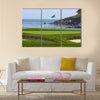 Golf Course on the Ocean Multi Panel Canvas Wall Art