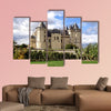 Saumur Chateau with dramatic sky behind and multi panel canvas wall art