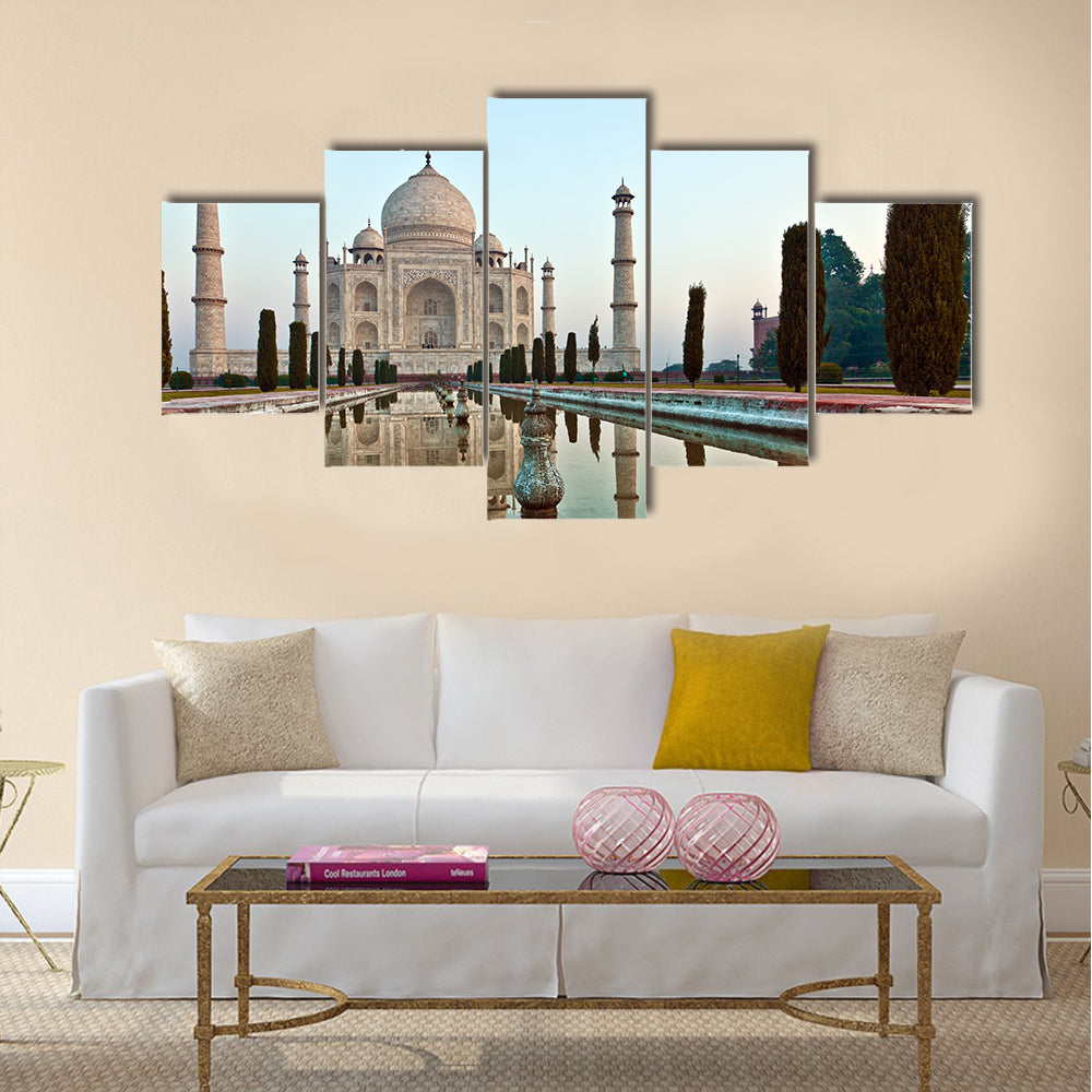 Taj Mahal in India Multi panel canvas wall art