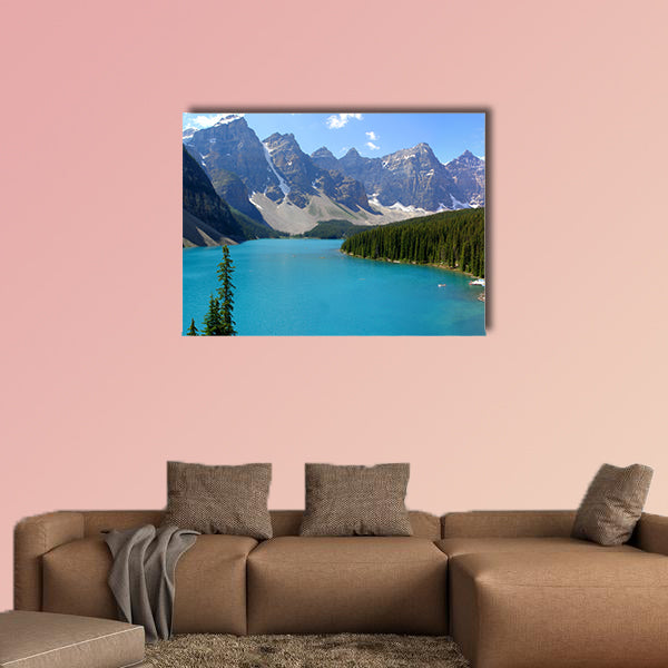 Moraine lake, Canada Multi panel canvas wall art