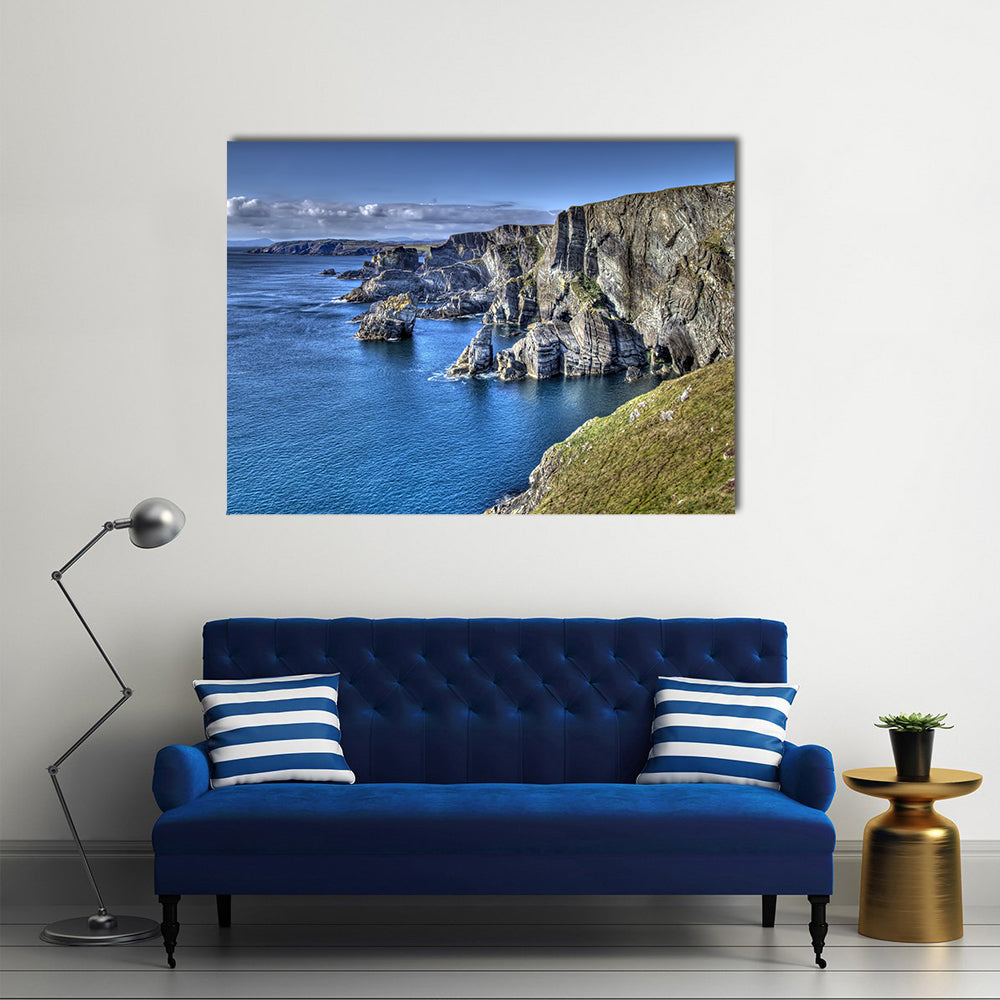 Atlantic coast cliffs at Mizen Head, County Cork, Ireland Multi Panel Canvas Wall Art
