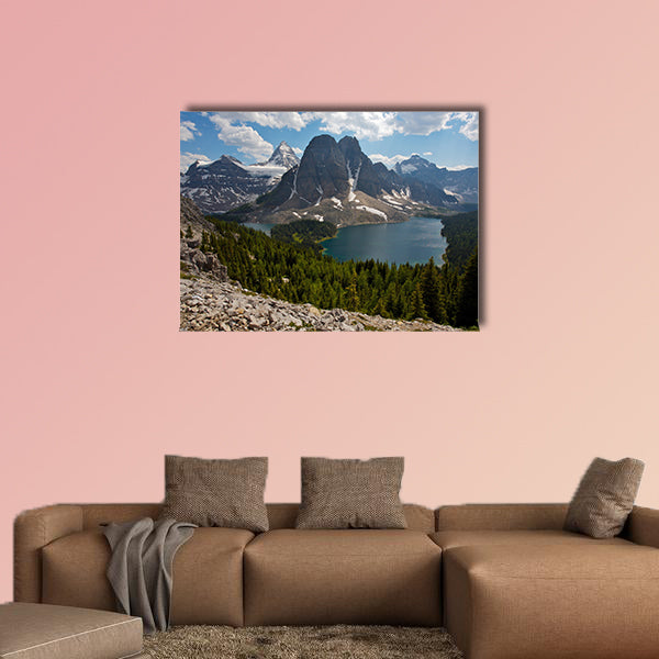 Mount Assiniboine in the Rocky Mountains of Canada in British Columbia, Canada Multi panel canvas wall art
