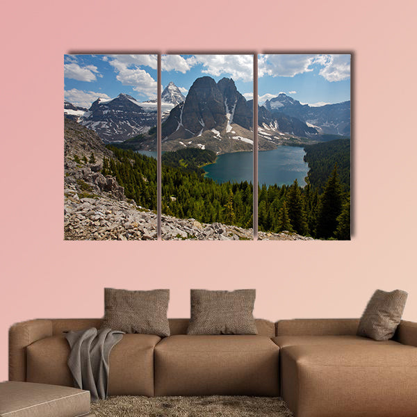Mount Assiniboine in the Rocky Mountains of Canada in British Columbia, Canada Multi panel canvas wall art