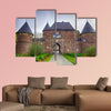 Historical castle in Vondern near Oberhausen multi panel canvas wall art