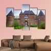 Historical castle in Vondern near Oberhausen multi panel canvas wall art