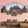 Historical castle in Vondern near Oberhausen multi panel canvas wall art