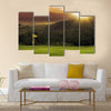 Golf Course Sunset Multi Panel Canvas Wall Art