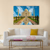 Beautiful Taj Mahal in India Multi Panel Canvas Wall Art