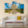 Beautiful Taj Mahal in India Multi Panel Canvas Wall Art