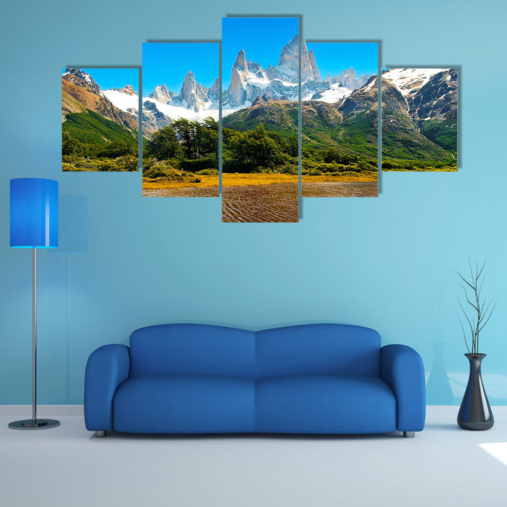 Beautiful Nature Landscape in Los Glaciares National Park, Patagonia, Argentina multi panel canvas wall art