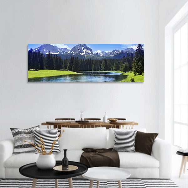Mountain scenery, National park Durmitor, Montenegro panoramic canvas wall art