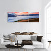 Autumn sunrise at the foot of Mt. Tetnuld Upper Svaneti, Georgia, Europe panoramic canvas wall art