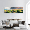 Green dunes on the Stokksnes headland with Vestrahorn (Batman) mountain Europe panoramic canvas wall art