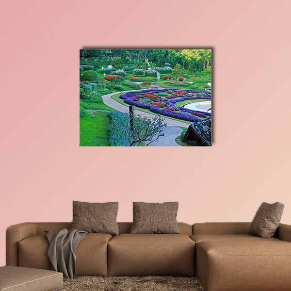 The park at the North of Thailand Multi panel canvas wall art
