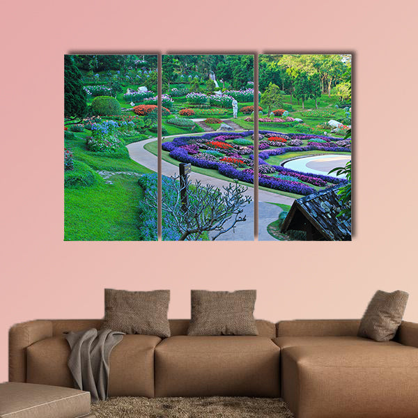 The park at the North of Thailand Multi panel canvas wall art