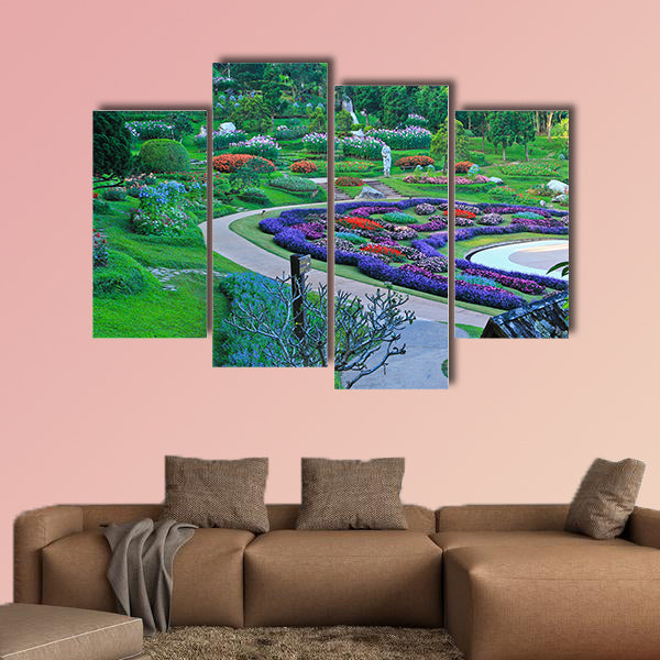 The park at the North of Thailand Multi panel canvas wall art