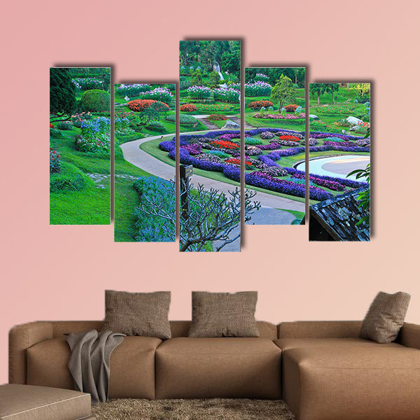 The park at the North of Thailand Multi panel canvas wall art