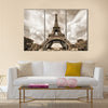 Paris, France - Eiffel Tower seen from Champ de Mars Multi panel canvas wall art