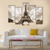 Paris, France - Eiffel Tower seen from Champ de Mars Multi panel canvas wall art